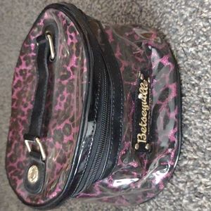 ⚡ Vintage Y2K Betseyville❤️‍🔥Betsey Johnson Pink🪞Leopard Bag💋